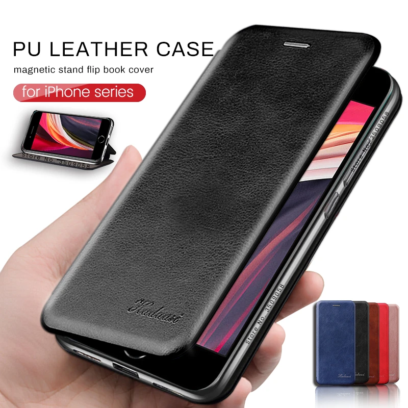 iphone 7 wallet case for iphone se 2020 case leather flip case for iphone12 mini phone 11 pro xs max xr x 6 7 8 plus magnetic stand book coque cover iphone 6s plus phone case