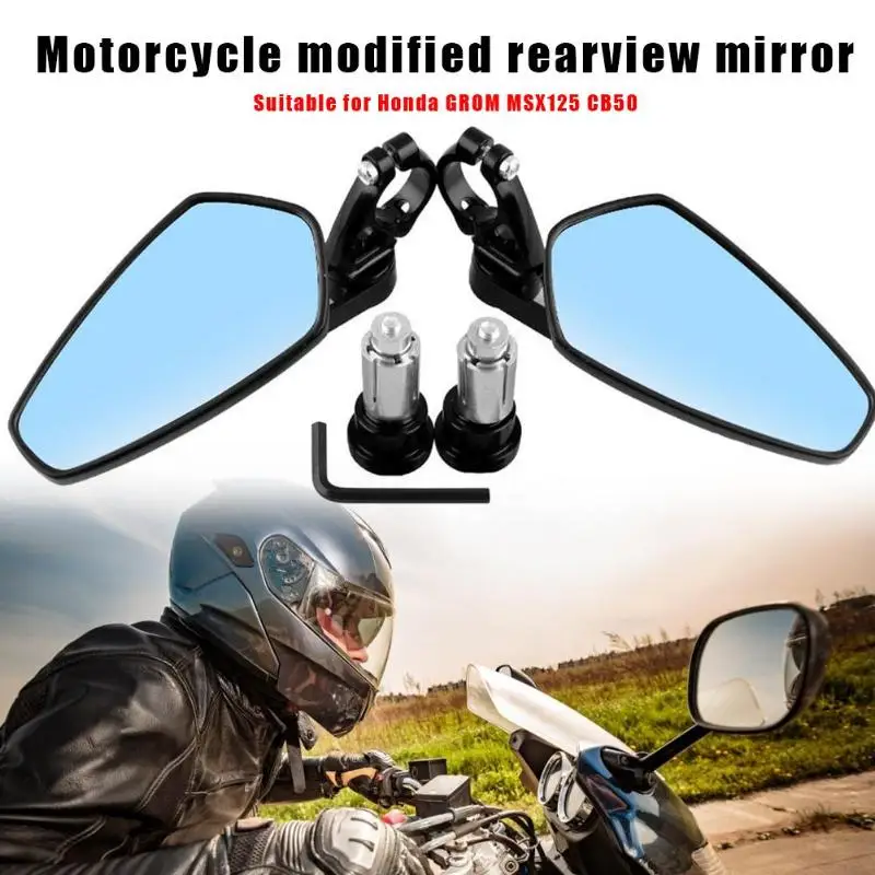 CNC алюминиевые зеркала заднего вида для мотоцикла, вращение на 360 градусов, легко вставляемые сильные 7/8 зеркала заднего вида на руль