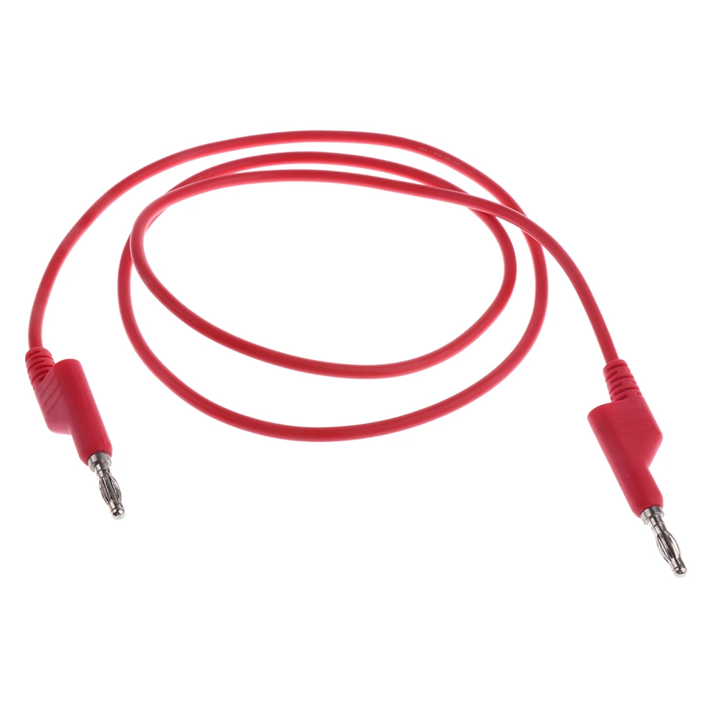 3 Pieces 4mm Silicone Banana Plug to Banana Plug Test Lead Probe for Lab test/Multimeter Moderate to Low Current Testing