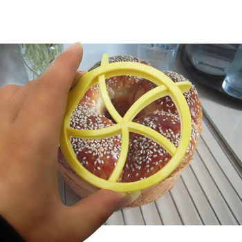 

Plastic Pastry Cutter Dough Cookie Press Homemade Bread Rolls Stamp Baking Mold