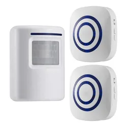Wireless Motion Sensor Alarm System for Home Security and Indoor Driveway Protection (1 sensor 2 receivers)