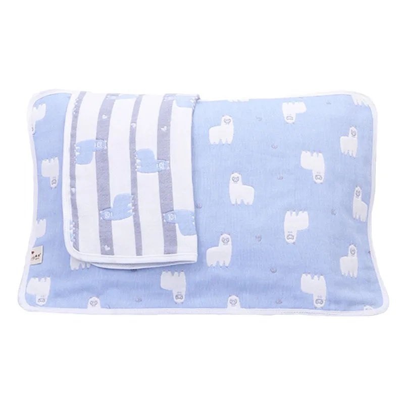 Подушка для новорожденных, мягкая хлопковая марлевая наволочка, новинка, дышащее полотенце для сна - Цвет: A8