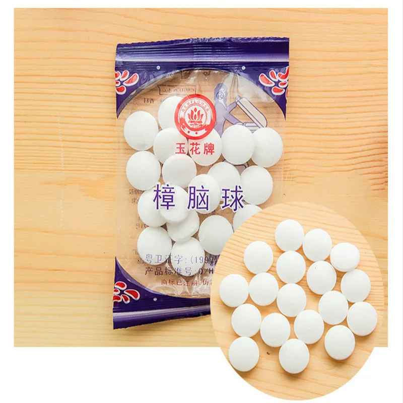 New 1 Package Wardrobe Odor Removal Insect-resistant Moth-proofing Natural Camphor Ball Drawer Deodorizer Naphthalene Mothball | Дом и сад