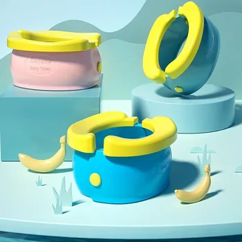 

New Design Baby Infant Travel Potty Seat Folding Plastic Kids Toilet Seat Portable Children Car Toilet No Cleaning Urinal