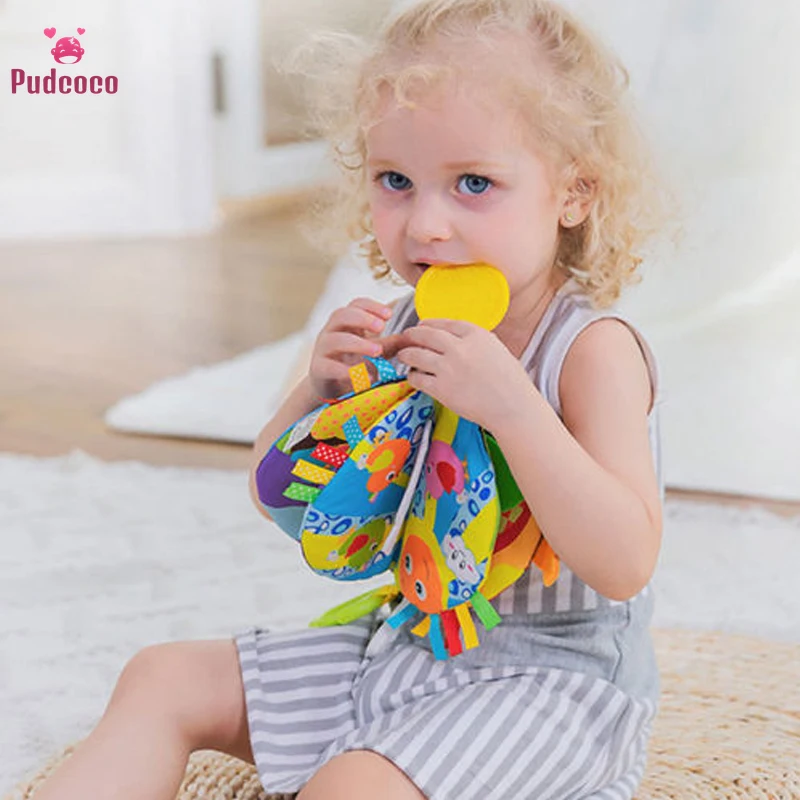 

Pudcoco New Baby Animal Cloth Book For Infant Kids Intelligence Development Toys Forest Sky Educational Bed Cognize Books Gift