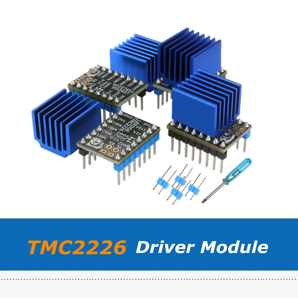 4pcs/Lot Lerdge  Ultra-Silent  V1.0 TMC2226 Stepper Motor Driver Module Replace TMC2208 TMC2225 A4988 lv8729 3D Printer Parts