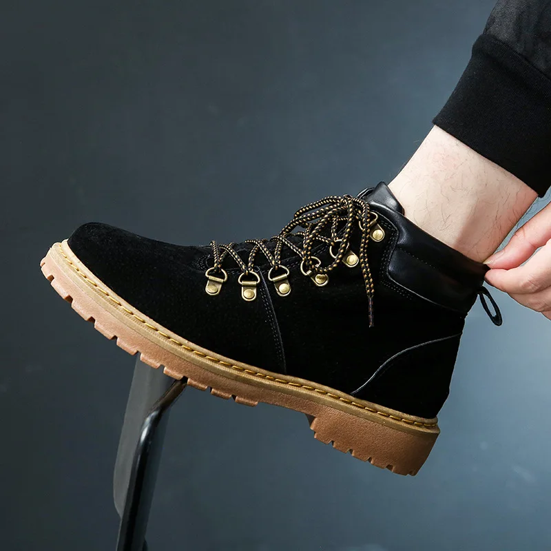 

Martin boot man desert work jacket man boots 2018 new army boot high top fall winter boots men