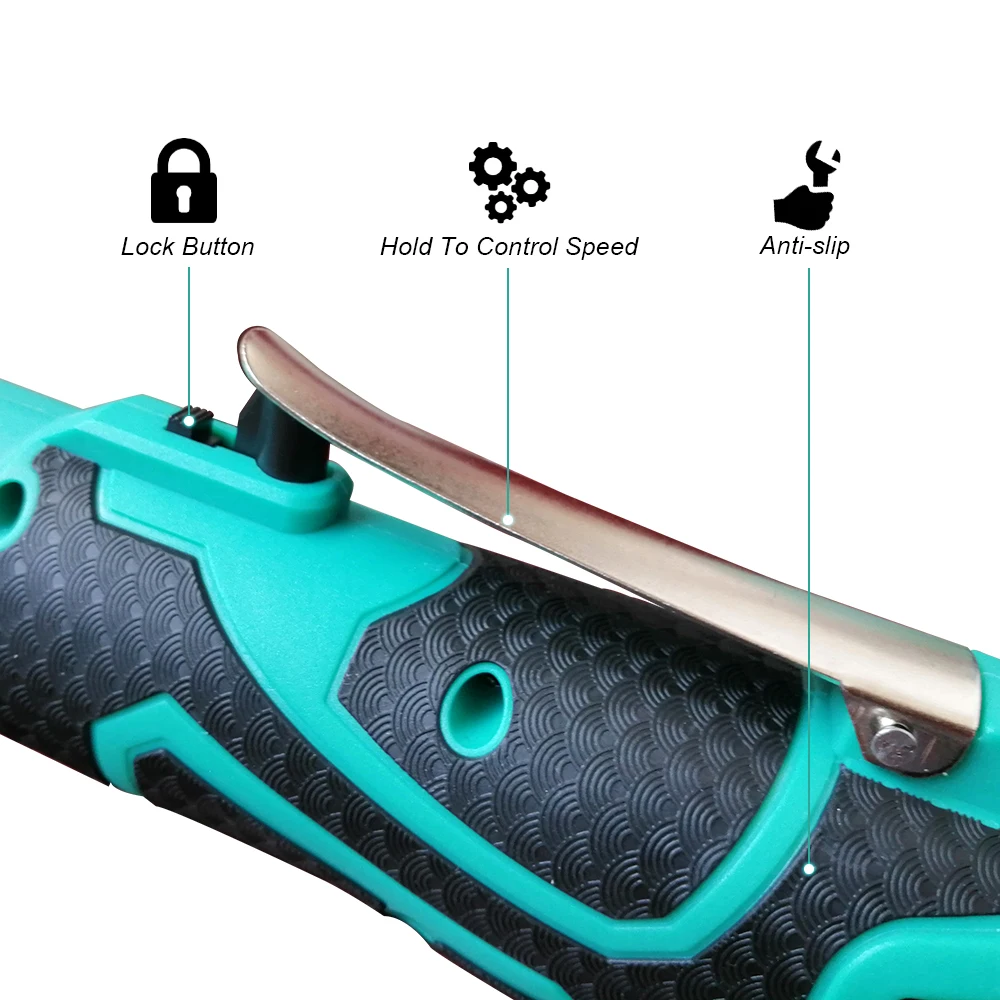 38” Electric Wrench Kit 1300mAh Rechargeable Li-ion Battery 16.8V Cordless Multifunctional Ratchet Wrench With Socket Tools (8)