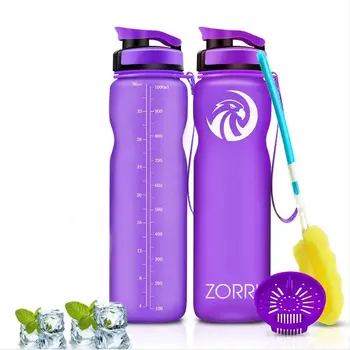 

ZORRI Gym Bottle Protein Shaker Sports Waterbottle Outdoor Bicycle Cross-country Tour Adult/Kids Water Bottle botellas para agua