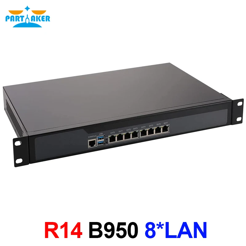 Сетевой экран par57 R14 8 * Intel I211 Gigabit Ethernet маршрутизатор сервер VPN с процессором B950 B960