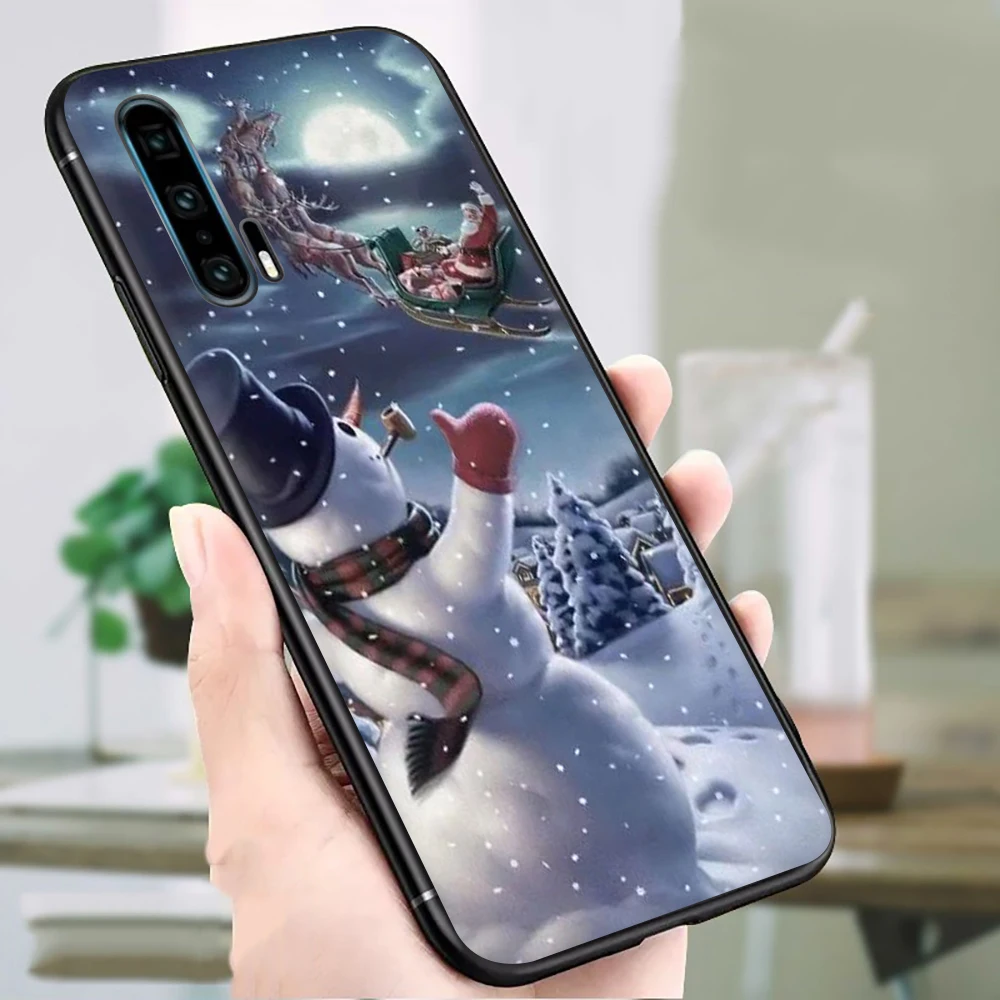 B2 Новогоднее; рождественское силиконовый чехол для телефона для huawei Honor 6A 7A 7C 7X 8C 8X8 9 10 Lite Примечание 10 вид 20 9X pro - Цвет: B2
