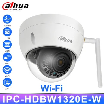 

Dahua Original Network IP Camera Wi-Fi 3MP IPC-HDBW1320E-W Wireless Mini Dome Cameras IR30m CCTV Security IP67 IK10 WDR BLC Cam