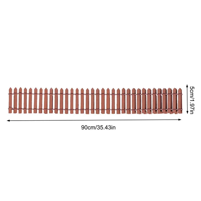 Új 5X90 Cm -Es Barkács Mini Kis Kerítés Gát Fa Kézműves Miniatűr Tündérkert Terrárium Cserepes Pálcái Dekoráció - Image 5