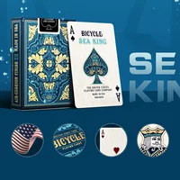 أوراق لعب Sea King USPCC قابلة للتجميع بحجم البوكر وألعاب البطاقات خدعة سحرية للساحر 3