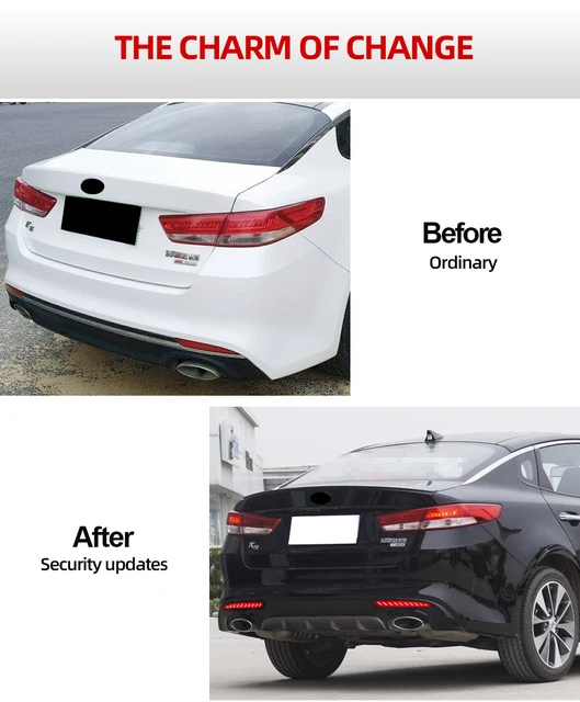 Pair Of Rear Bumper Reflectors For 2016-2018 Kia Optima - Left & Right Side Set