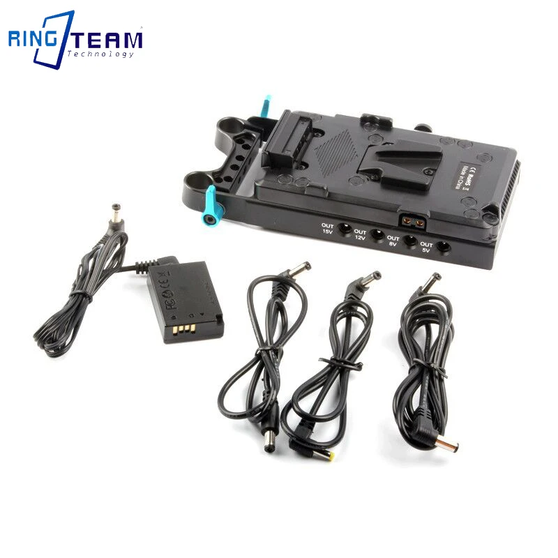 Lp-E17 Batteria Fittizia Dr-E17 Accoppiatore Cc + V Piastra Di Montaggio Per Canon Eos M3 M5 M6 M6 Mark Ii