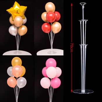 

1set Birthday Balloon Stick DIY Unicorn Party Decor Latex Balloon Table Floating Letter Balloons Supporting Rod