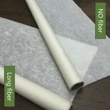 Papel de pintura transparente, papel para caligrafia fina chinesa de fibra longa xuan zhi com 10 folhas