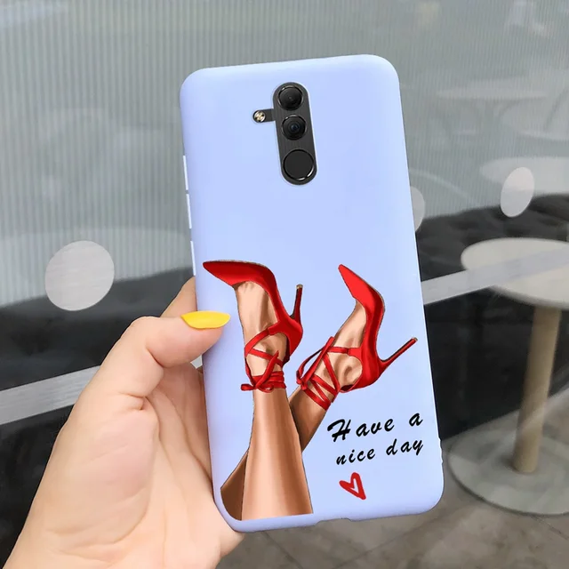 kwmobile Funda compatible con Huawei Mate 20 Lite - Funda de silicona TPU  con acabado suave - Blue Reef