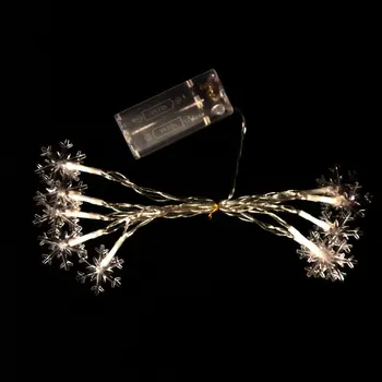 

Fairy String Lights Christmas Snowflake Led String Lights Snow Lights Christmas Tree Snowflake String Decorations New