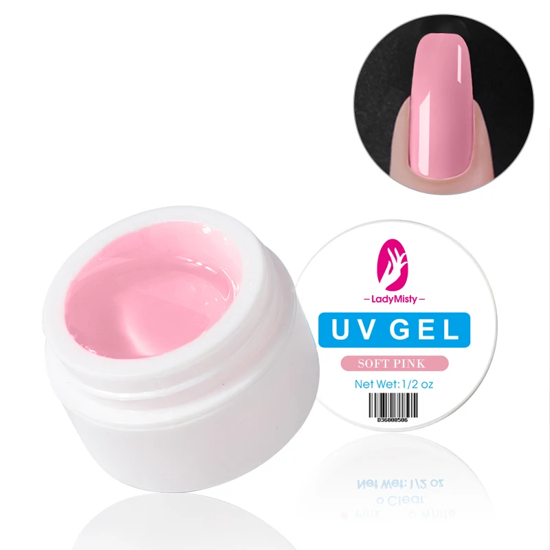 Soft Pink Гель для наращивания ногтей, 3 цвета, УФ-гель для наращивания, акриловый полигель для наращивания ногтей, Гель-лак для ногтей, художественный лак - Цвет: Soft Pink
