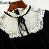 Korobov Lace Patchwork O Neck Women Dress Korean Streetwear High Waist Female Dresses 2022 Spring Summer New Vestidos ► Photo 2/3