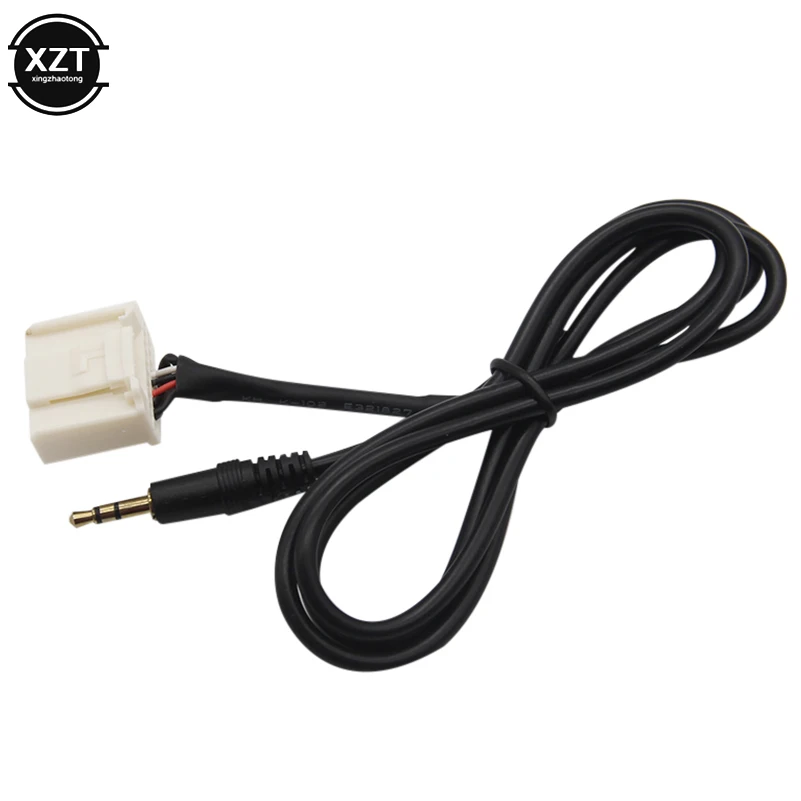 20 pins 3.5mm Audio AUX Male Interface MP3 Player Cable For Toyota
