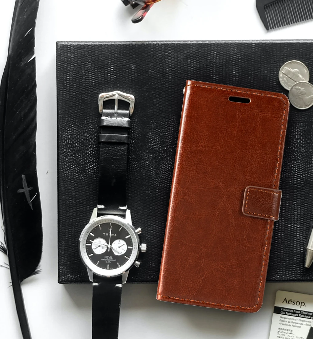 Huawei Honor 8X Max Wallet ̾ PU  ׳ƽ ø ̽ Ŀ (ī Ȧ  ű ĵ )
