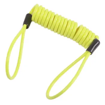 

1.2m Alarm Lock Security Anti Thief Reminder Spring Steel Cable Motorcycle Wheel E7CA