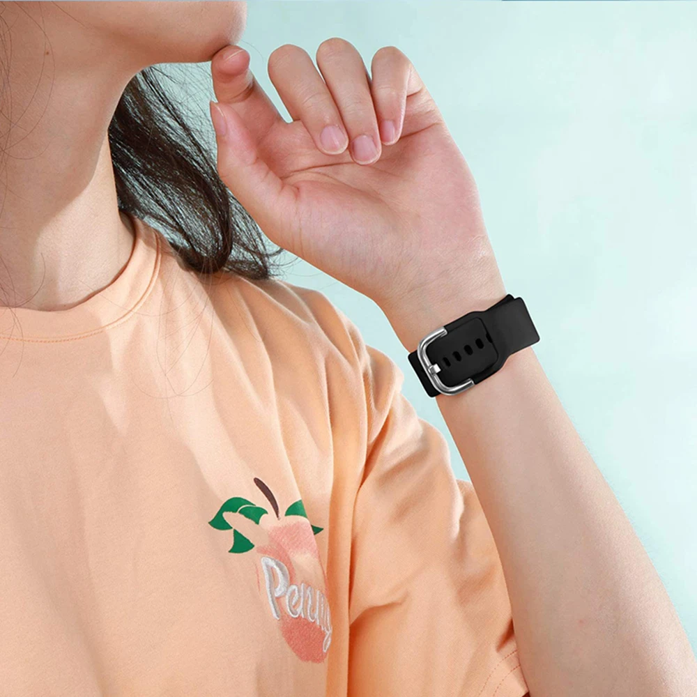 Premium 20mm Silicone Sport Watch Strap - Classic Design