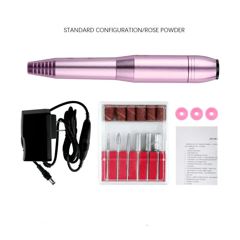 

Professional Electric Manicure Machine Pen Pedicure Nail File Nail Tools 6 Bits Drill Nail Drill Machine Equipment