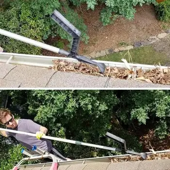 

Durable ABS High Quality Gutter Cleaner Leaves Cleaning Tool Roof Clean Hook Home Garden Cleaning Tools 37*23cm