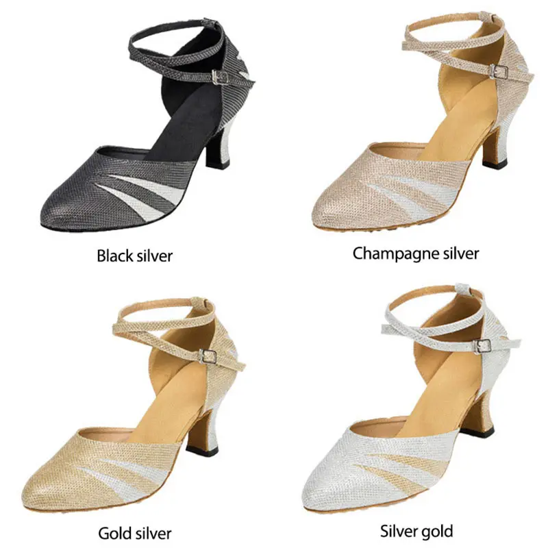 Обувь для латинских танцев для женщин; Брендовая женская блестящая обувь с мягкой подошвой для сальсы; вечерние туфли для бальных танцев; женская танцевальная обувь для танго