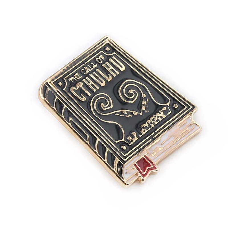 Брошь на значок "Зов Cthulhu", loveccraft, Книжная, художественная, эмалированные булавки, броши для женщин и мужчин, булавка на лацкане, ювелирное изделие, подарок