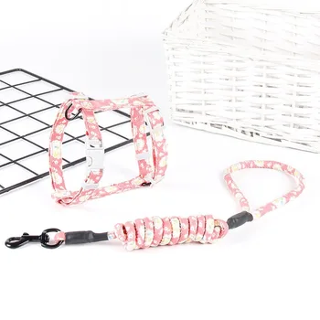 

Adjustable Cat Dog Collar Harness Leash Traction Rope Chest Strap Pet Safe Gentle Leader Come with Me Kitty Harness Bungee