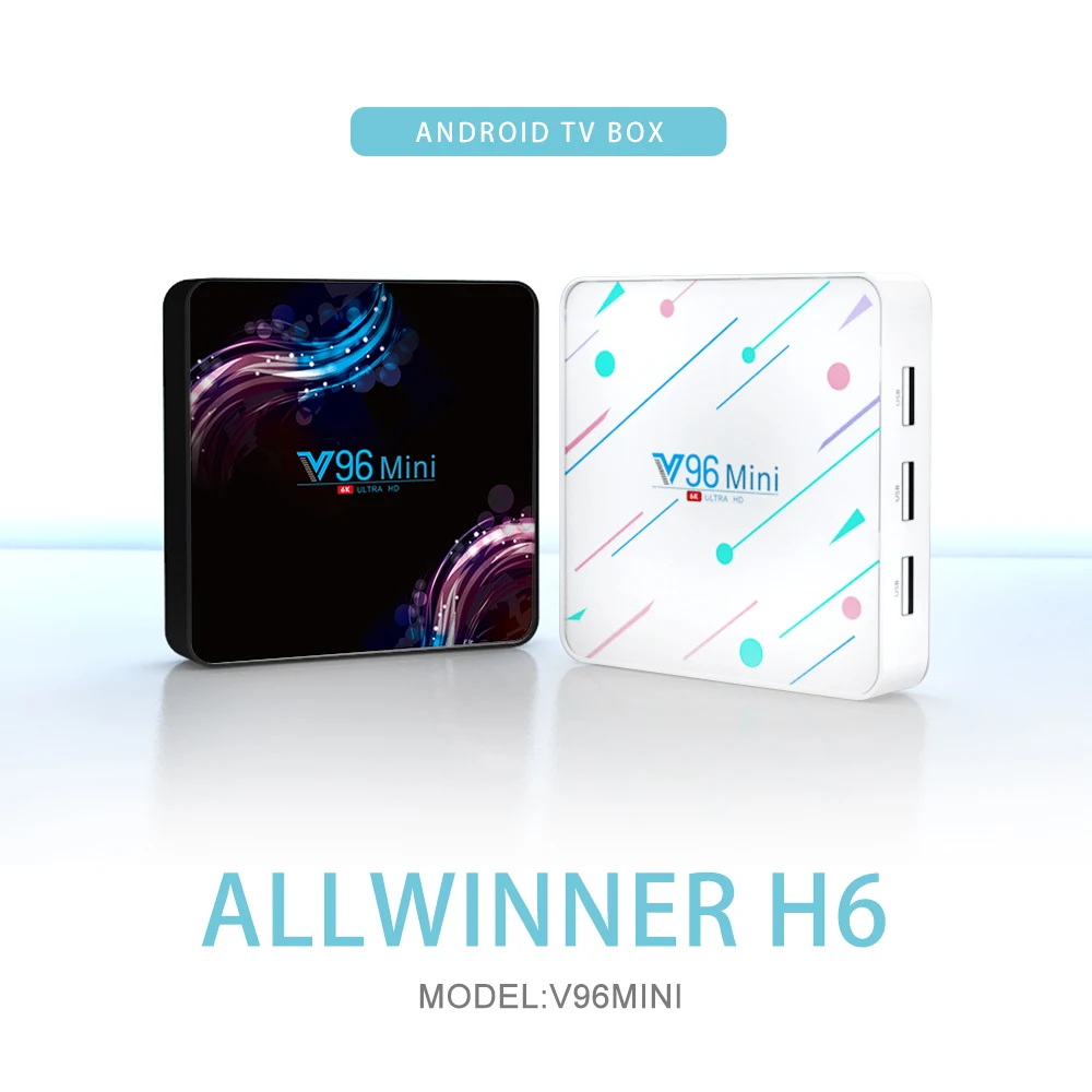 Vmade мини компьютерной приставки к телевизору Allwinner H6 Quad Core Android 9 0 4G + 128 ГБ UHD 6K H.265 WI