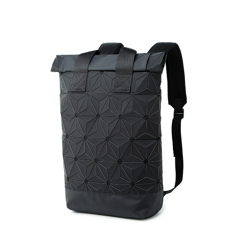 

2019 New Style Backpack Men And Women Computer Bag Backpack Clover School Bag 3D Rhombus Geometry Joint Backpack