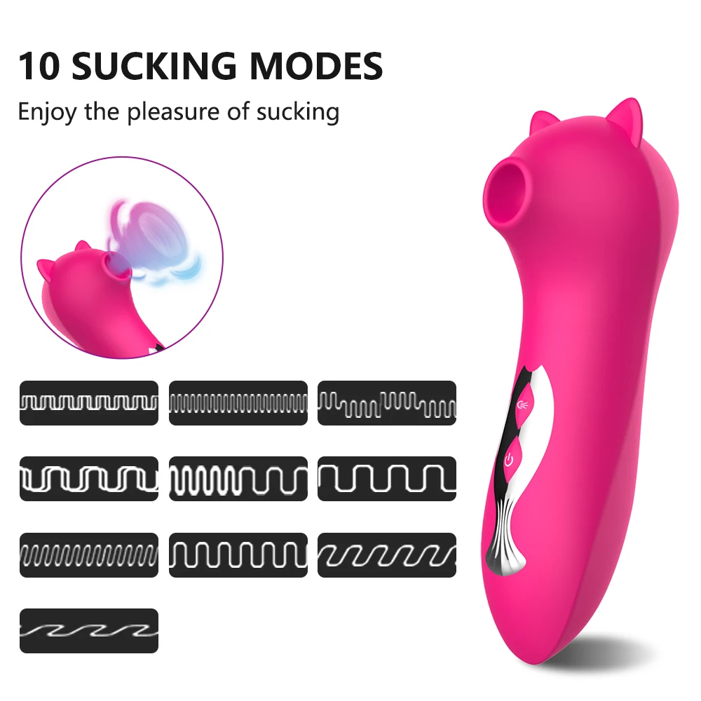 10 Modes Clitoral Sucking Vibrator for Women Clit Nipple Sucker Vacuum Clitoris Stimulator Oral Sex Toys
