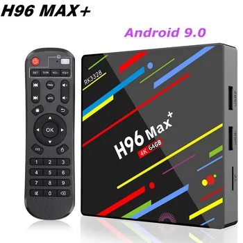 

2020 H96 MAX + TV Box Android 9.0 USB3.0 BT Smart Set Top Box RK3328 4GB 32GB 64GB 5G Wifi 4K H.265 Media player