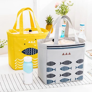 

Female Lunch Food Box Bag Fashion Insulated Thermal Food Picnic Lunch Bags For Women Kids Men Cooler Tote Bag Case
