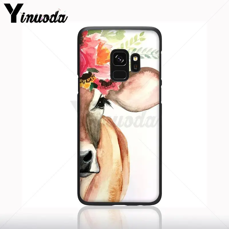 Sapi Alpaka Zebra Jerapah Lembut Silikon Hitam Cell Phone Case untuk Samsung Galaxy S10plus S9 S8plus S10e A50 A70 A10 Ponsel