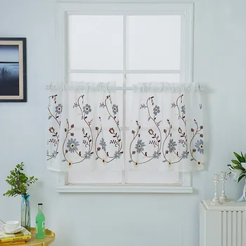 

Lychee Short Kitchen Curtain Modern Door Curtain Window Room Divider Curtain Valance Home Decoration