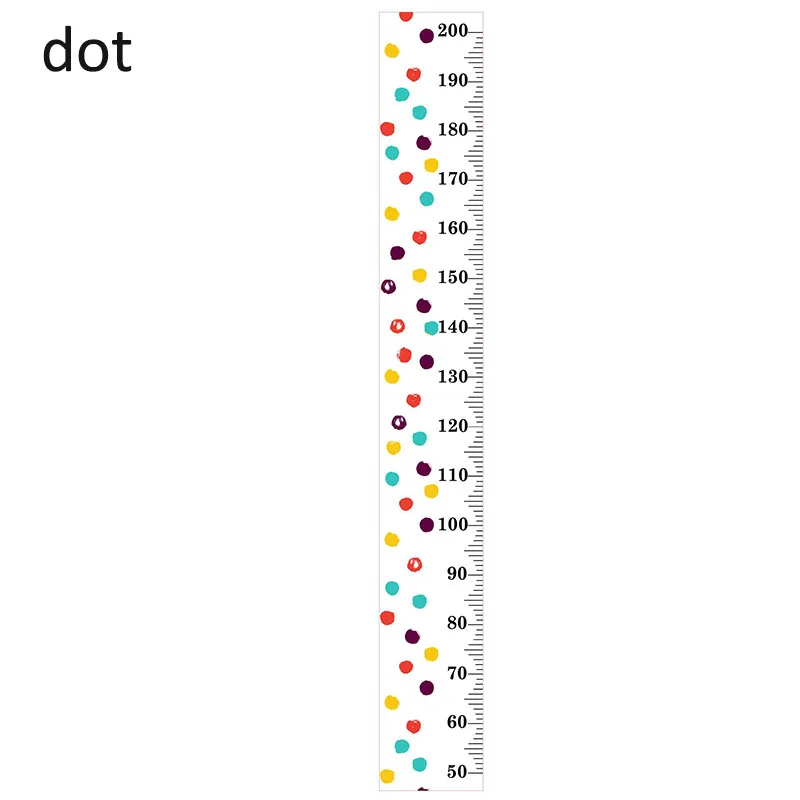 Детская высота измерительная линейка настенный 1 шт. деревянный детский график роста детей портативная декоративная настенная наклейка - Цвет: dot