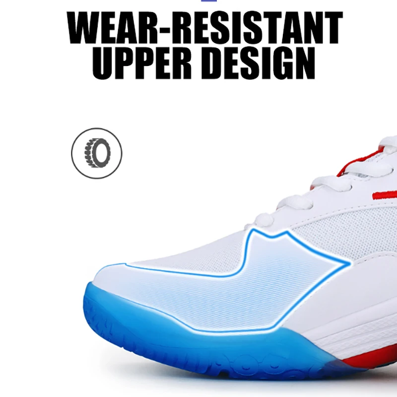 Kumpoo TPU Pro Badminton Shoes Men Women Breathable Ultra Light