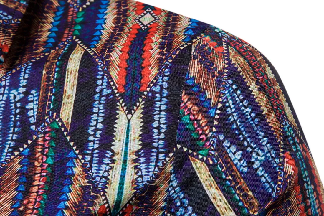 Top men shirt men men s shirts fashion casual shirts printed shirts men s lapel shirts 4