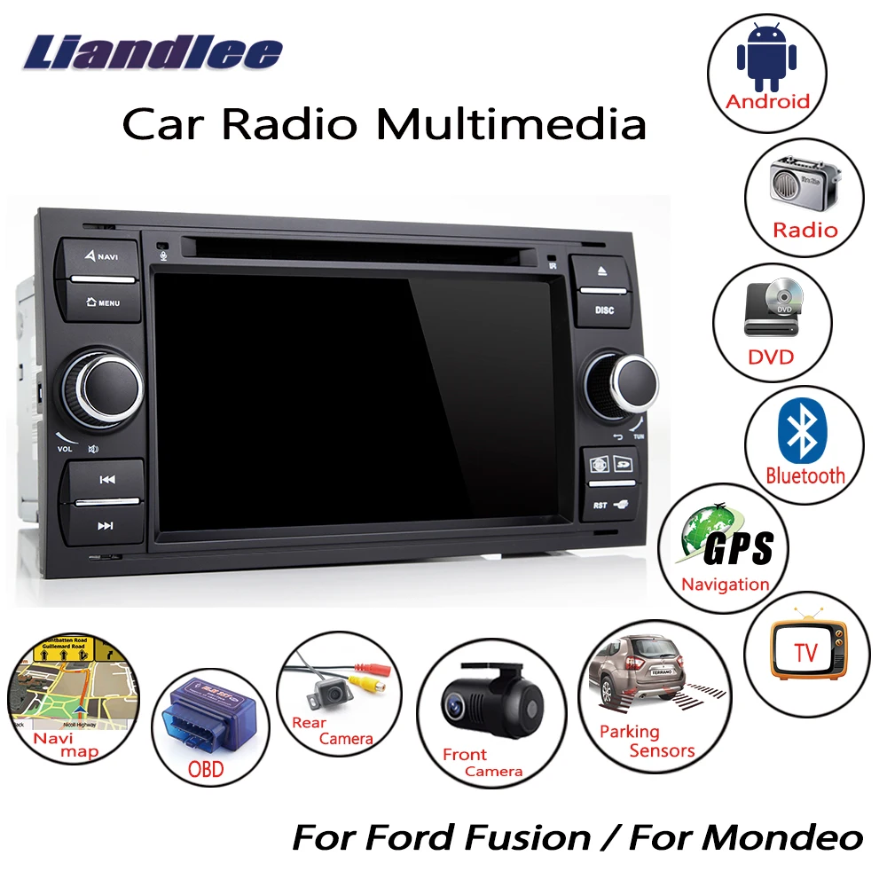 Автомагнитола Liandlee для Ford Fusion/Mondeo 2002 ~ 2009 Android CD DVD плеер GPS Navi навигация карты