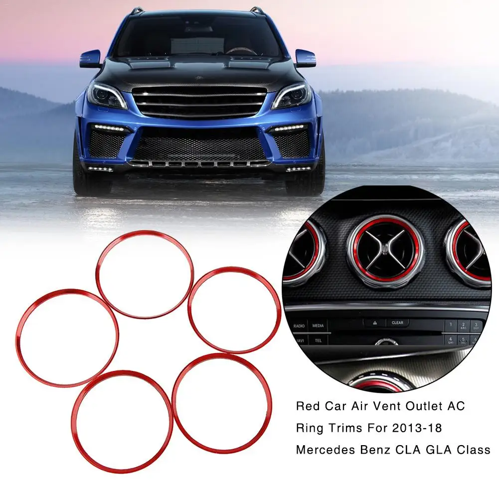 Красные декоративные кольца наклейки Подходит для 2013-18 Mercedes-Benz - Цена: 