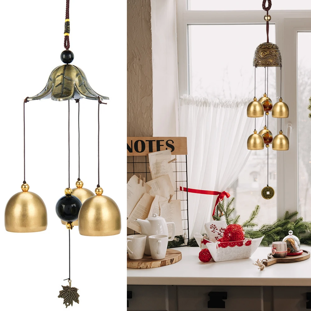 Description Picture 5 of item1pc Christmas Metal Small Pure Copper Bell Tree Pendant Decoration Xmas Party Wind Chimes Diy Material Crafts Accessories NEW