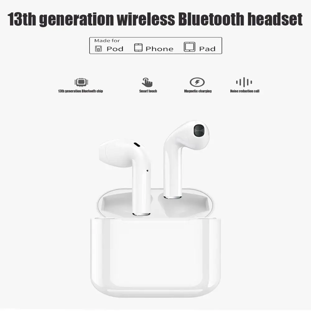 

intelligent 5.0 Bluetooth Headset Mini hifi Touch i2 Sports Wireless Bluetooth Headset Support Apple System Android System