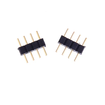 

10PCS 4 Pin 10mm LED Splitter Cable LED Strip Connector for 5050 RGB LED Light Strips Female to Male LED Connectors 1cmx0.2cm